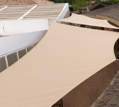 VELAS TENSADAS EN CASA RURAL